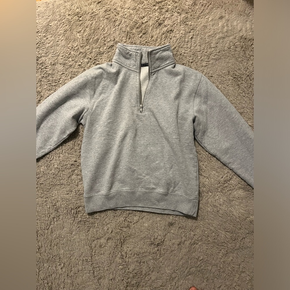 Grey Zipper hoodie